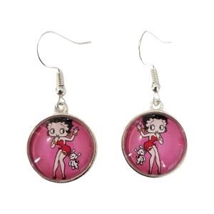 Handcrafted Betty Boop & Pudgy earrings